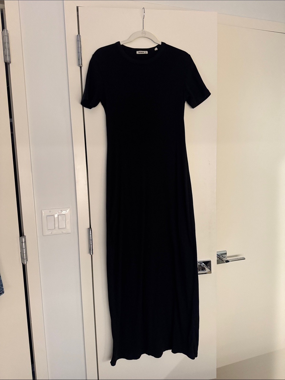 Buck Mason Surplus Ribbed Tee Dress in Black, size M - Picture 2 of 6